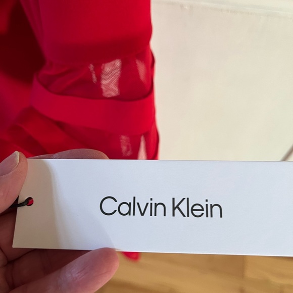 ❤️😍Calvin Klein Sheath Bell/Sheer sleeve dress - Picture 6 of 10